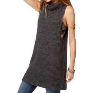 Free People sleeveless turtleneck sweater